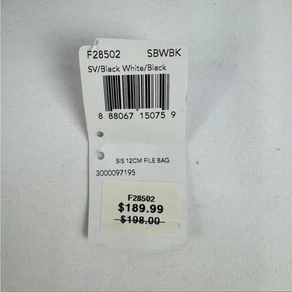 COACH Canvas Signature Monogram Crossbody Black Grey - Picture 8 of 9